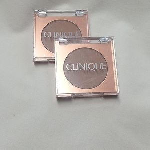 NEW CLINIQUE BUNDLE 2 True Bronze Pressed Powder Bronzer 02 Sunkissed